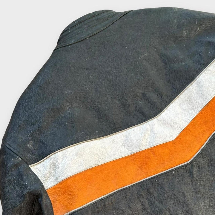 Geacă motociclist din piele Alpine stars - medie (verificați dimensiunile)