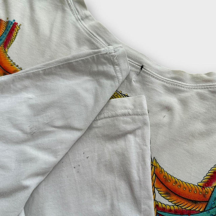 Tricou Christian Audigier Ed Hardy cu mânecă lungă - mediu (se potrivește ca un XL)