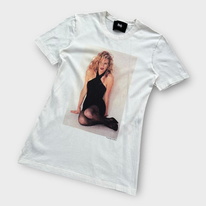 Tricou grafic vintage D&G Kim Basinger - mare pentru femei