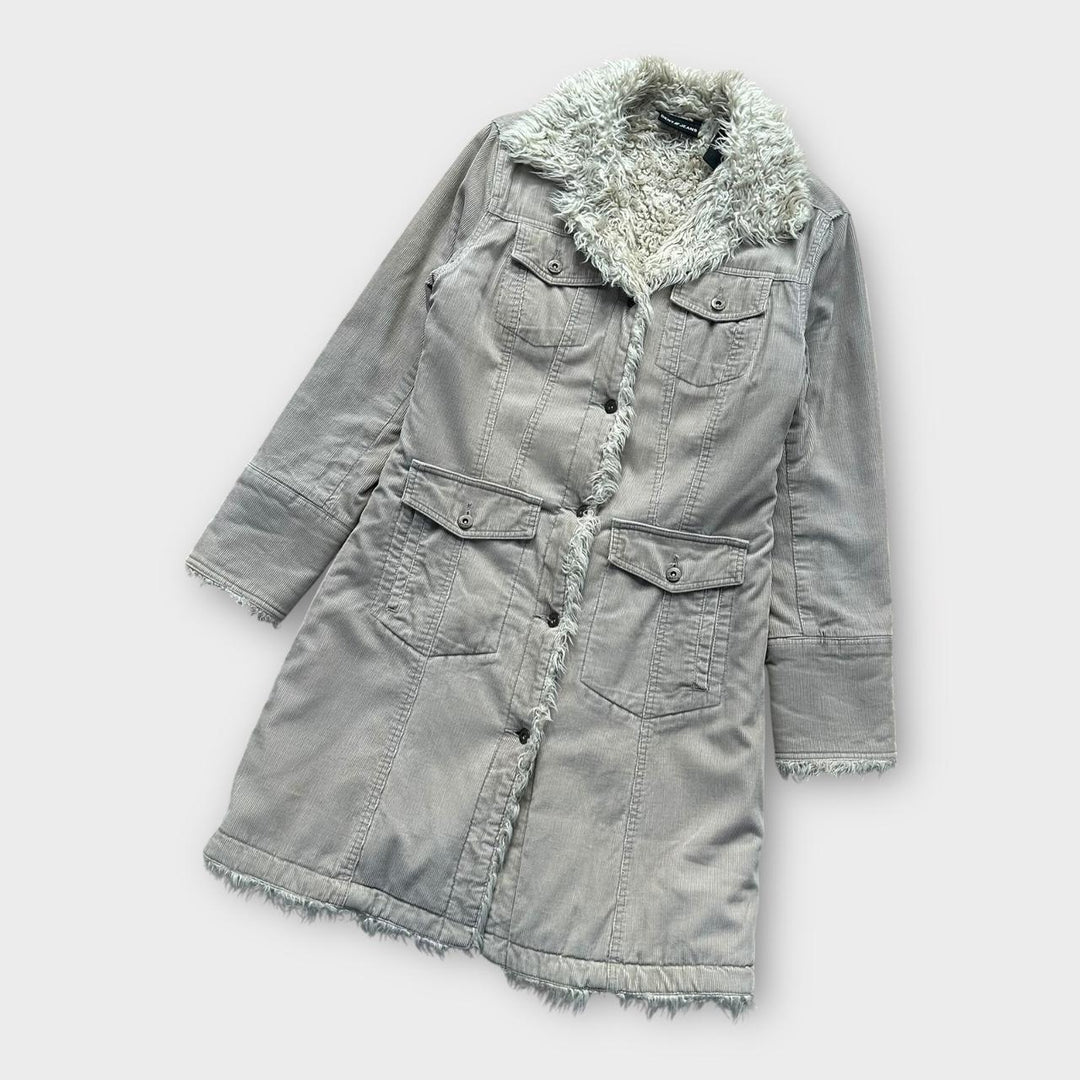 Jachetă afgană DKNY blugi - medie pentru femei