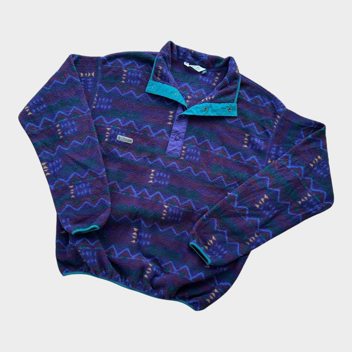 Lână vintage Columbia cu model funky - XL