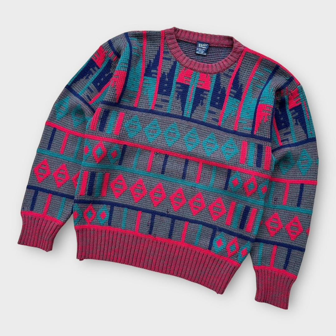 Pulover din tricot Gant Vintage - mediu