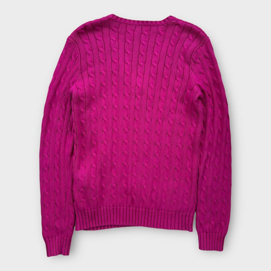 Pulover din tricot cablu Ralph Lauren - mediu