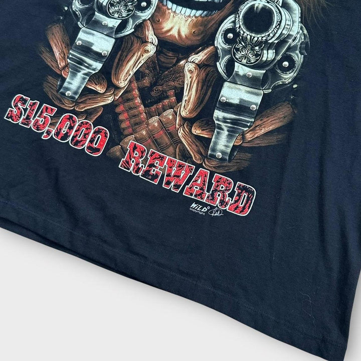 Tricou grafic cu craniu - XL