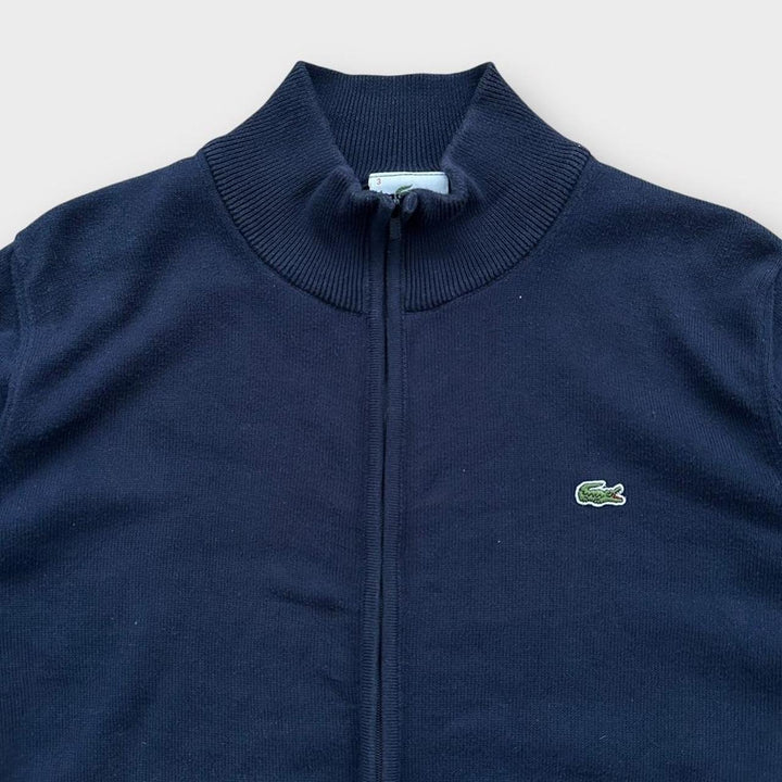 Pulover Lacoste din tricot cu fermoar - mediu
