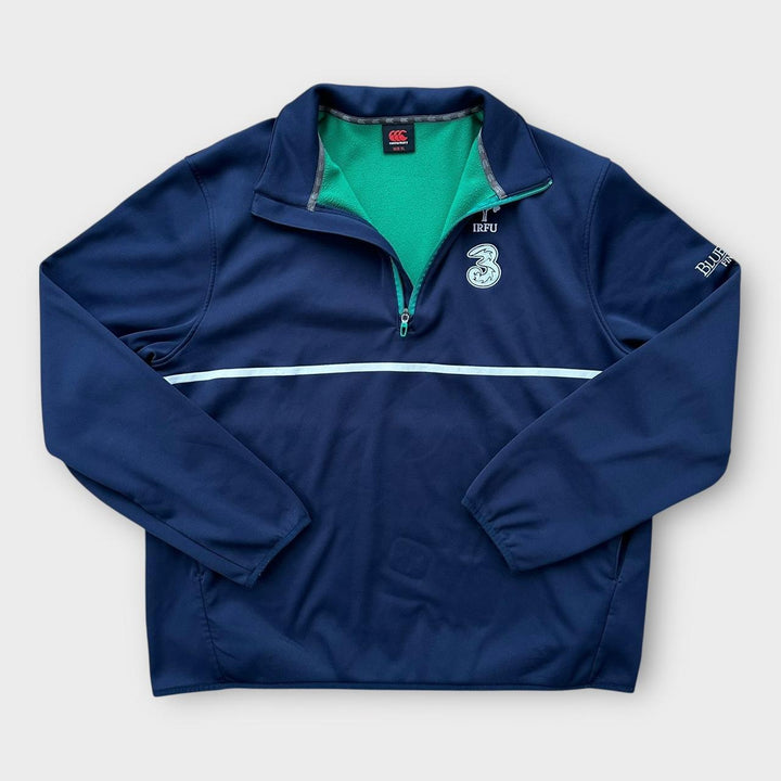 Jumper Irlanda rugby cu fermoar sfert în- XL