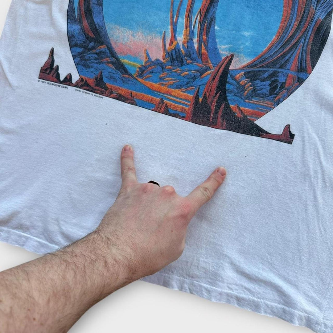 Tricou cu bandă YES vintage - mare