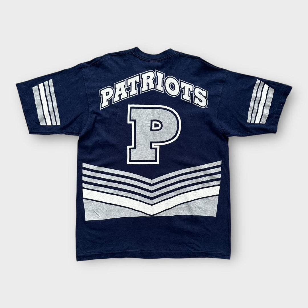 Tricou Vintage Patriots cu o singură cusătură - XL