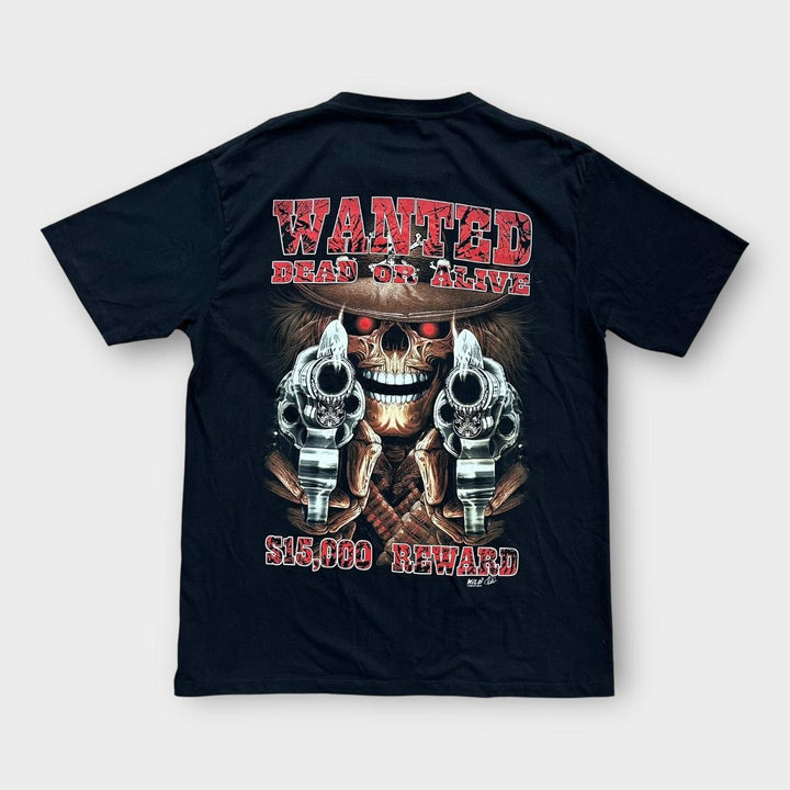 Tricou grafic cu craniu - XL