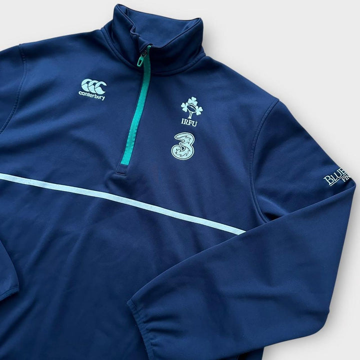 Jumper Irlanda rugby cu fermoar sfert în- XL