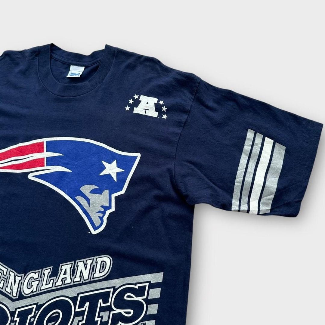 Tricou Vintage Patriots cu o singură cusătură - XL