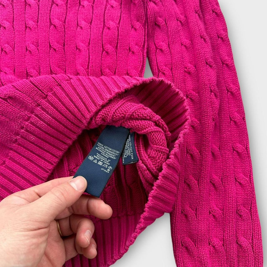 Pulover din tricot cablu Ralph Lauren - mediu