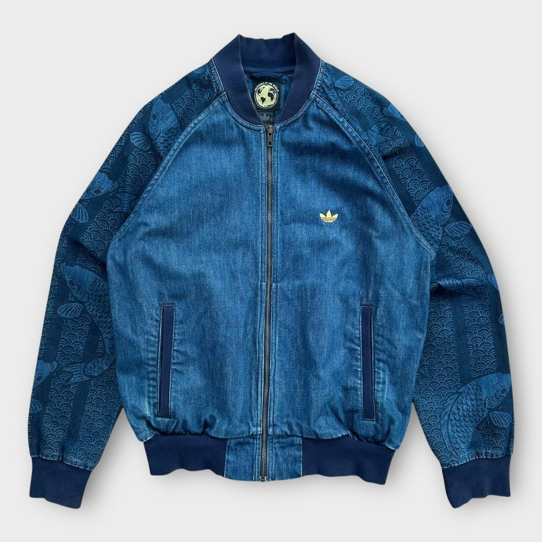 Bomber vintage Adidas din denim - mediu