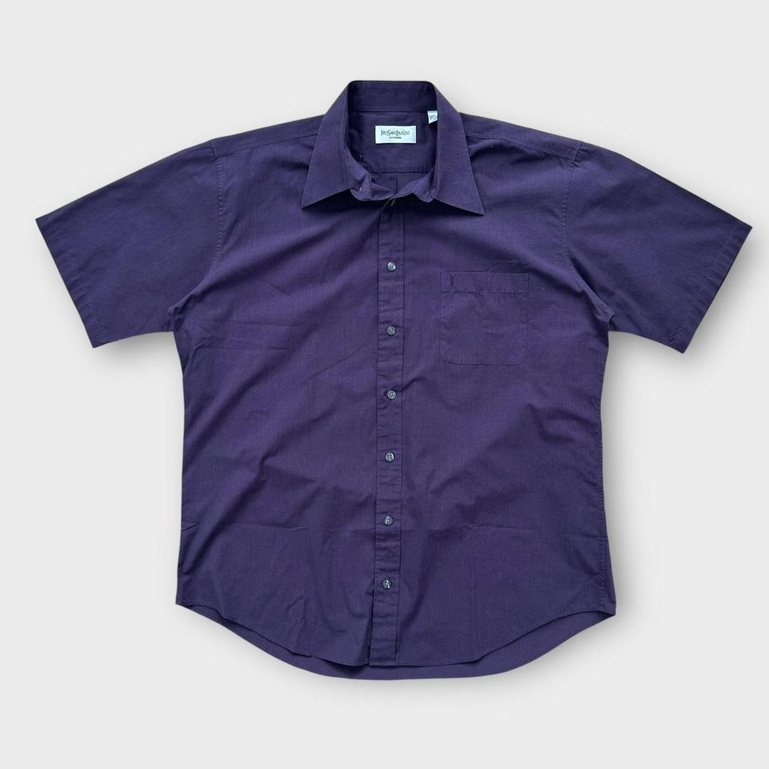 Camasa vintage YSL cu maneca scurta - mare