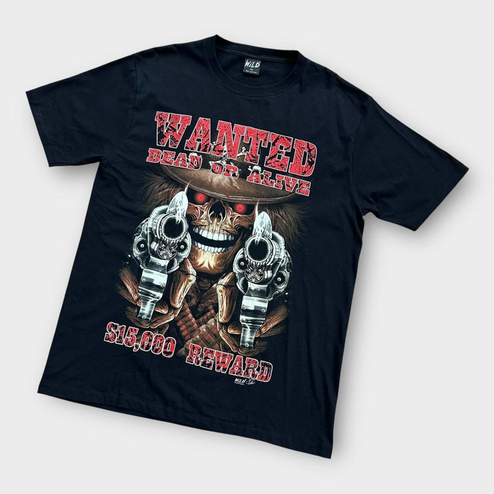 Tricou grafic cu craniu - XL