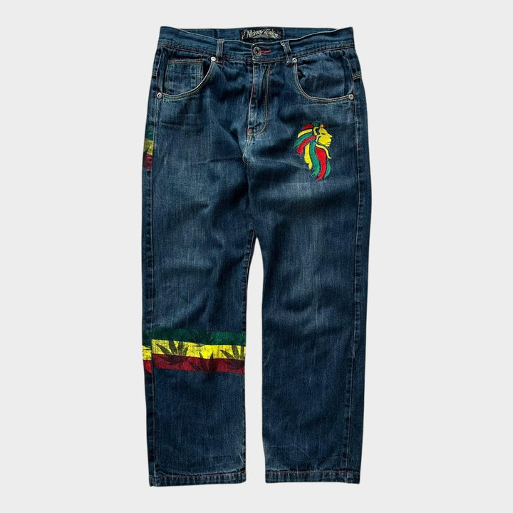 Blugi largi Hip-hop Rasta - 34 talie