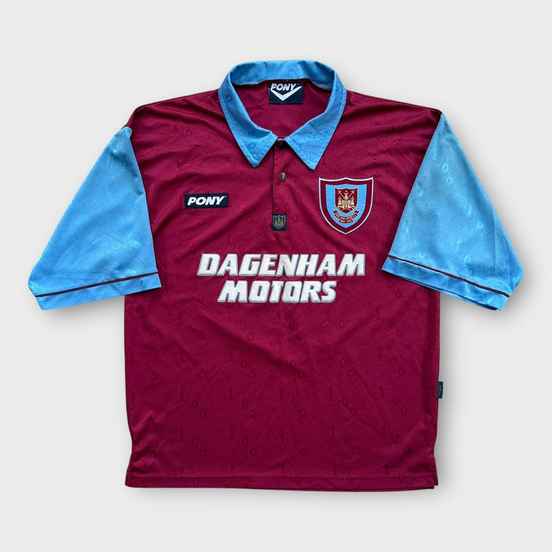 Tricou de fotbal vintage West Ham - mare (baggy)