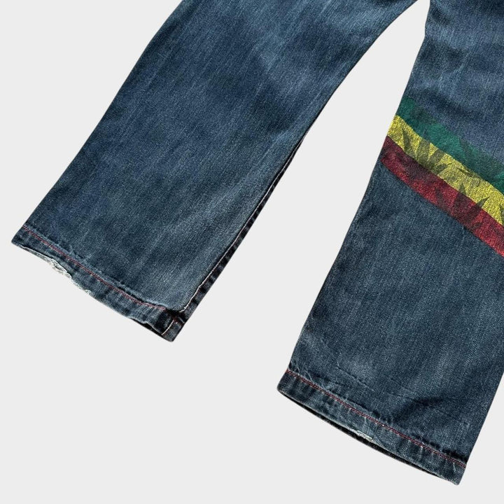 Blugi largi Hip-hop Rasta - 34 talie