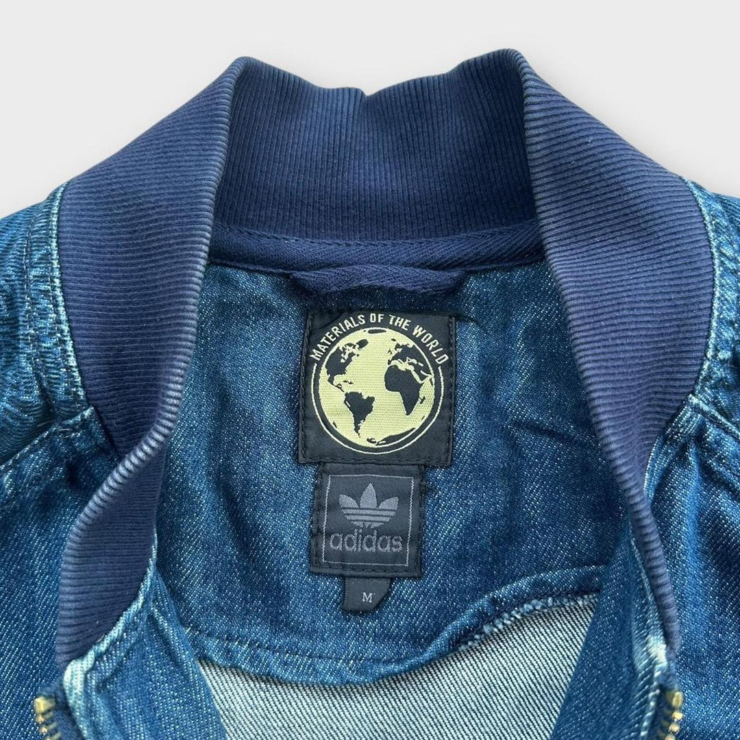 Bomber vintage Adidas din denim - mediu