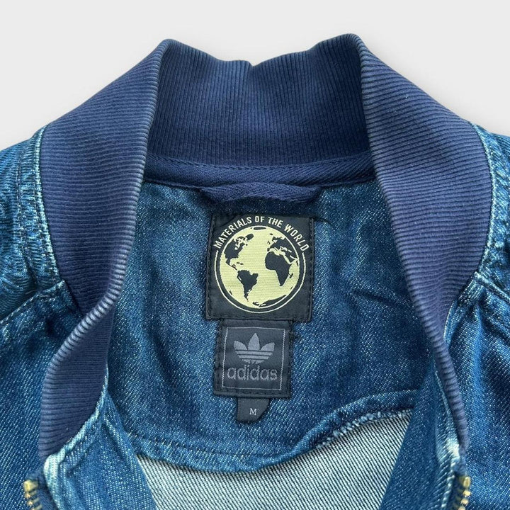 Bomber vintage Adidas din denim - mediu
