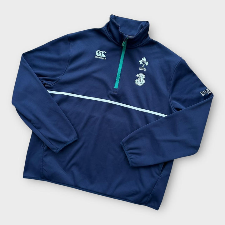 Jumper Irlanda rugby cu fermoar sfert în- XL