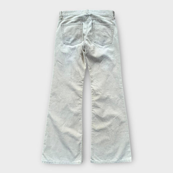 Pantaloni evazați din catifea FCUK - mărimea 8
