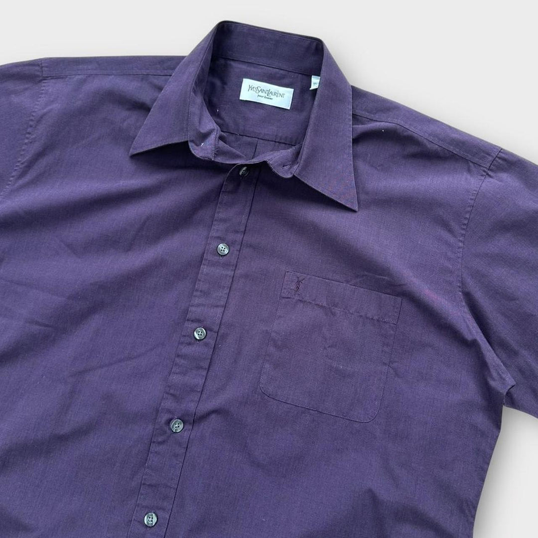 Camasa vintage YSL cu maneca scurta - mare