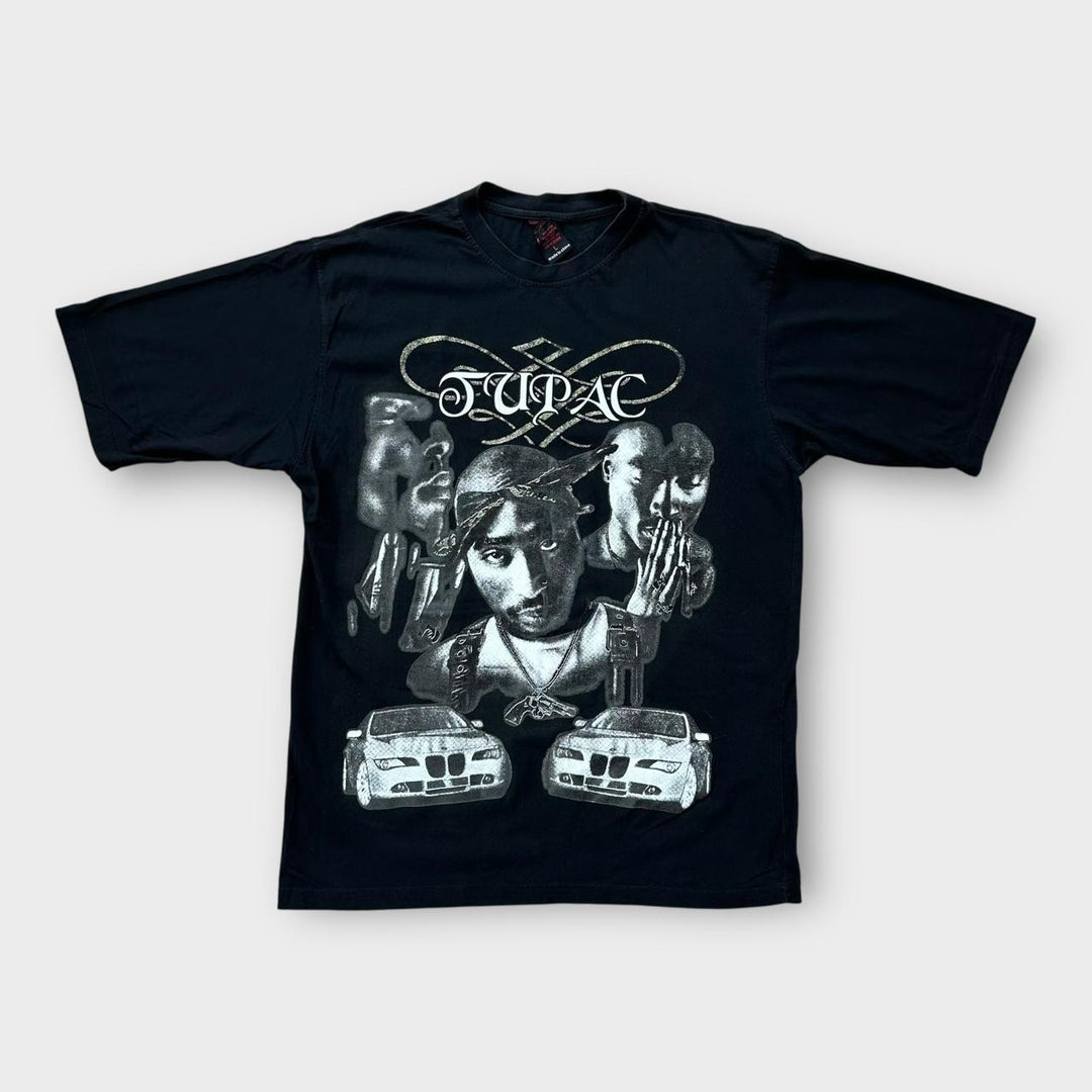 Tricou grafic Y2K Tupac - mare (se potrivește ca un XL lung)