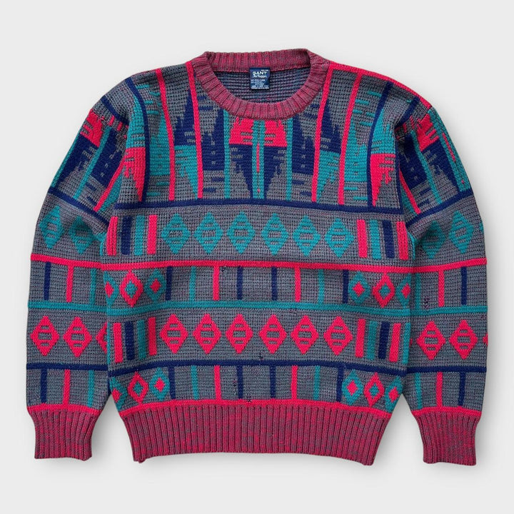 Pulover din tricot Gant Vintage - mediu