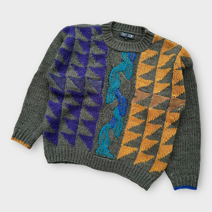 Tricot cu model vintage anilor 90 - mediu
