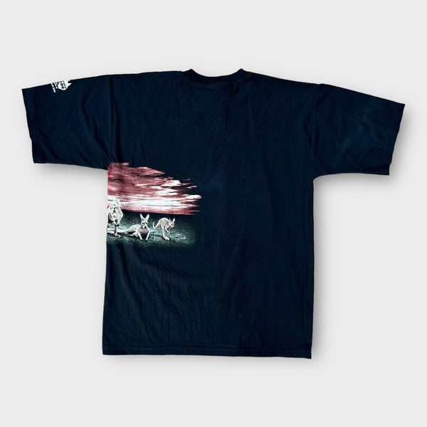 Planet earth kangaroo graphic tee - XL