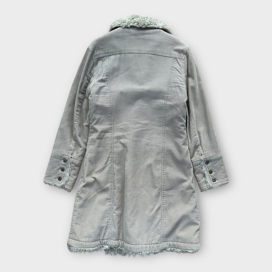 Jachetă afgană DKNY blugi - medie pentru femei