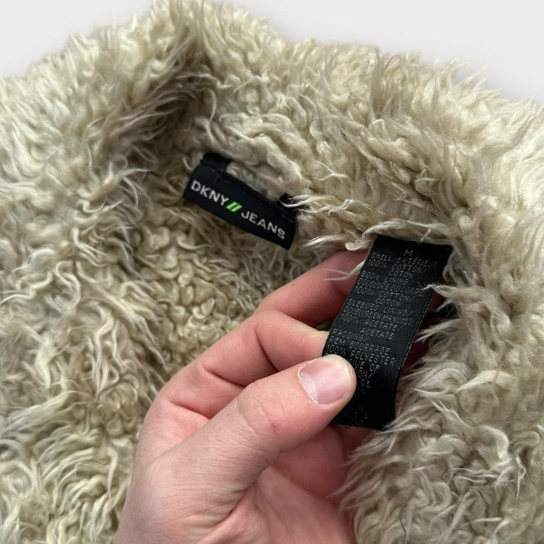 Jachetă afgană DKNY blugi - medie pentru femei