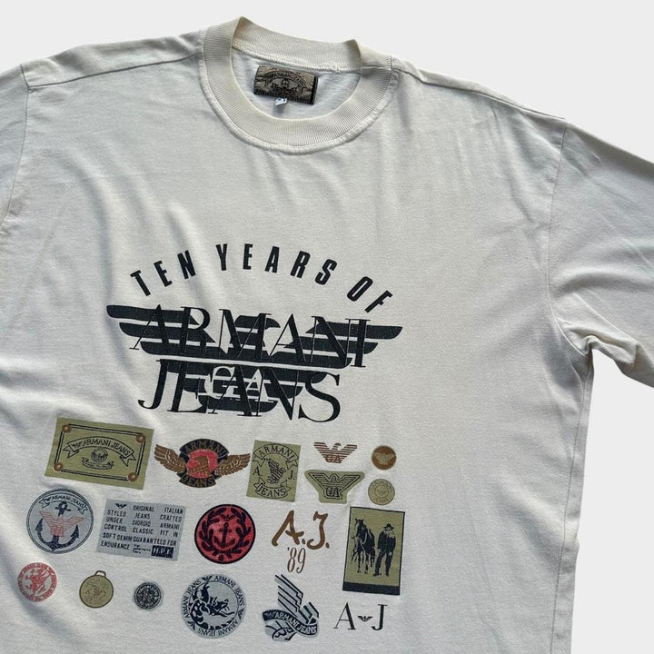 Tricou grafic Armani jeans vintage - mediu