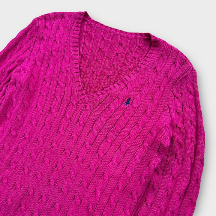 Pulover din tricot cablu Ralph Lauren - mediu