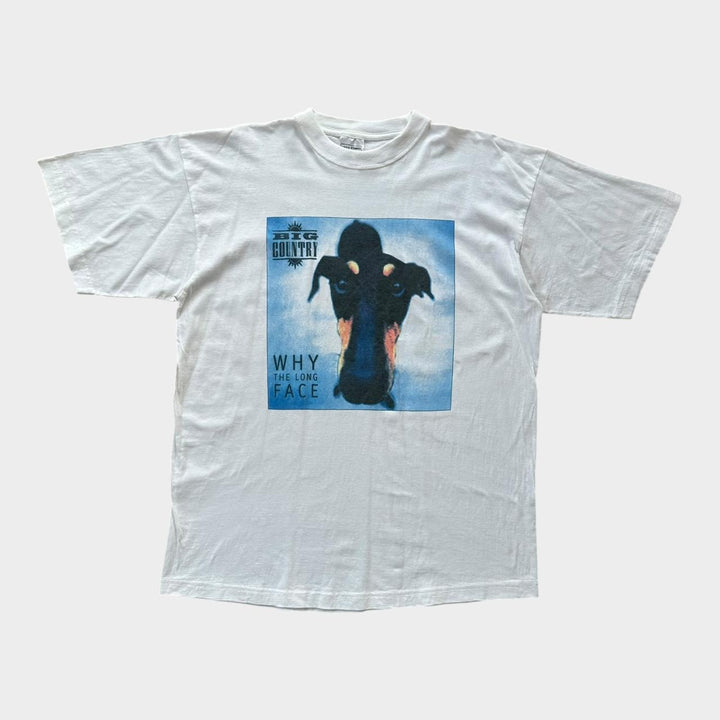 Marea țară de ce tricou vintage cu față lungă - XL