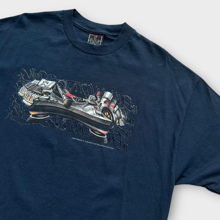 Tricou grafic hip hop Y2K - XL