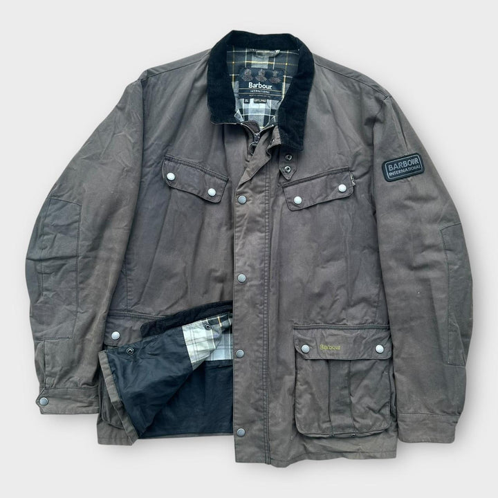 Jachetă de ceară internațională Barbour - XL
