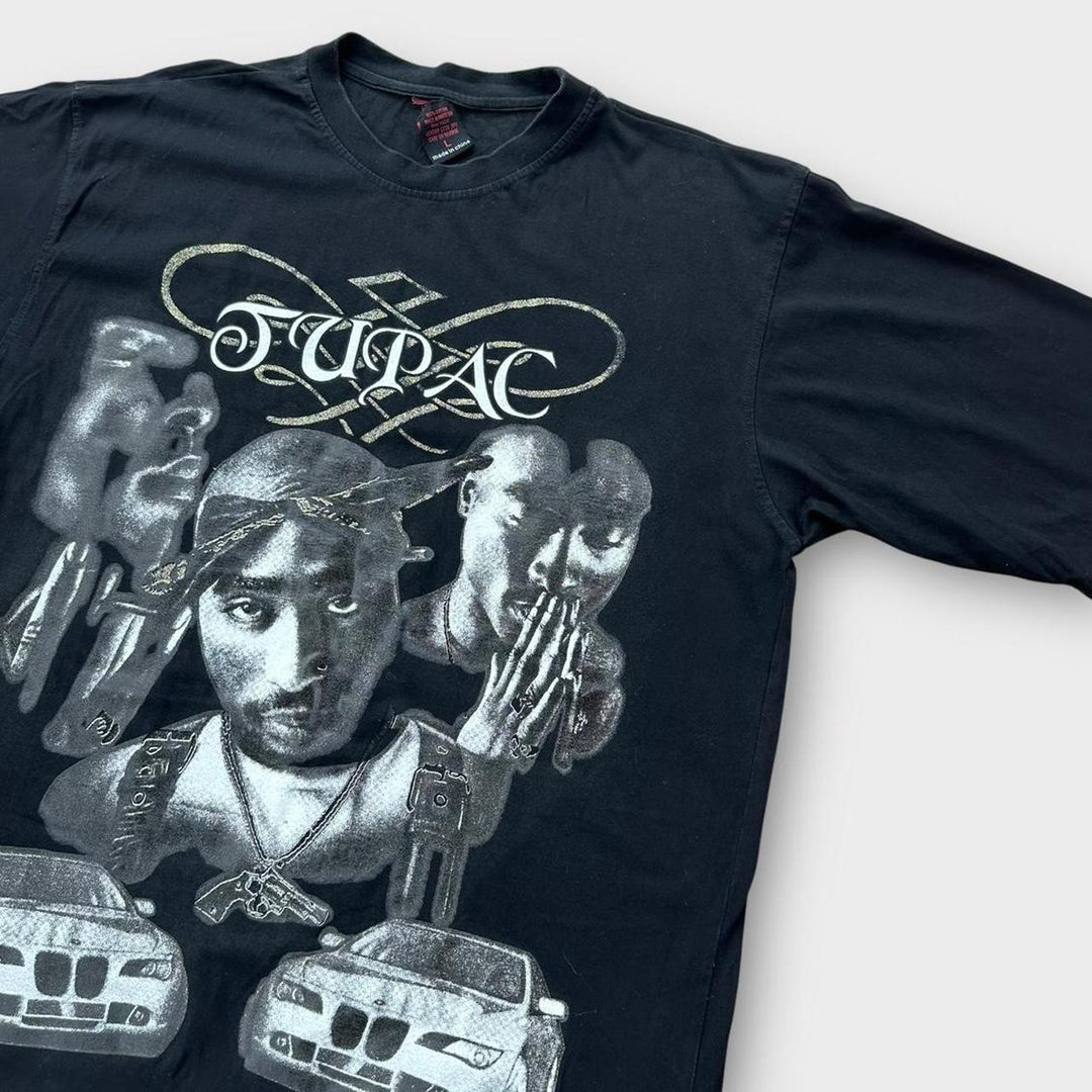 Tricou grafic Y2K Tupac - mare (se potrivește ca un XL lung)