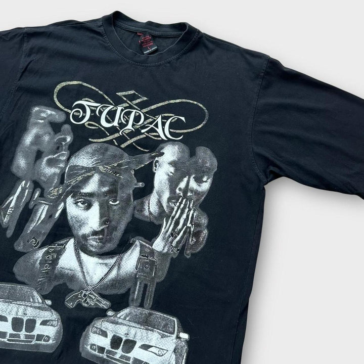 Tricou grafic Y2K Tupac - mare (se potrivește ca un XL lung)
