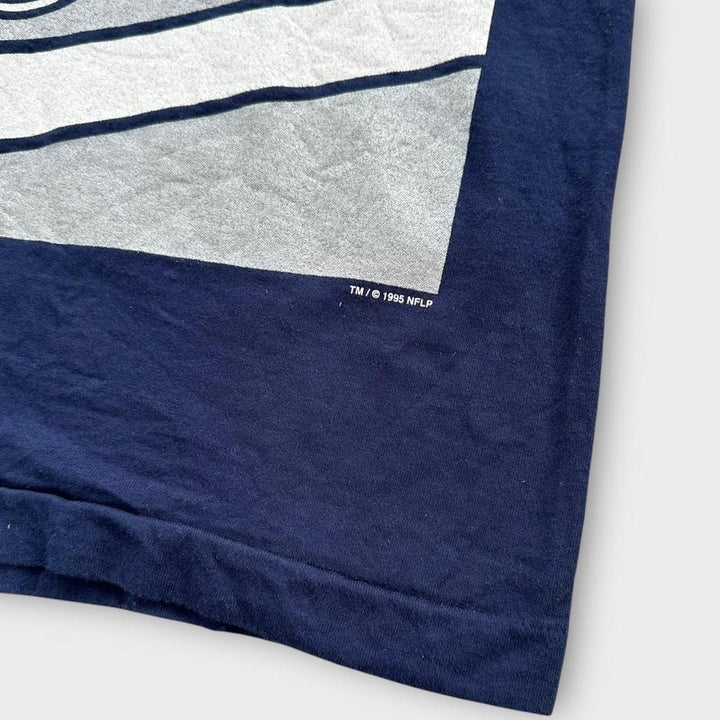 Tricou Vintage Patriots cu o singură cusătură - XL