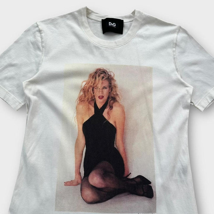 Tricou grafic vintage D&G Kim Basinger - mare pentru femei