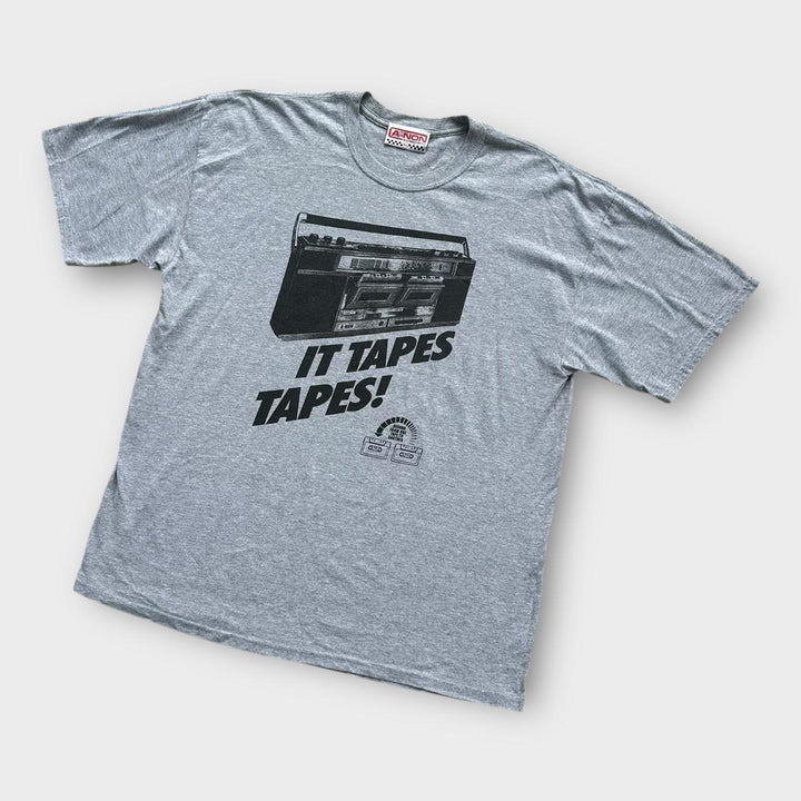 Tricou grafic cu bandă DJ - XL