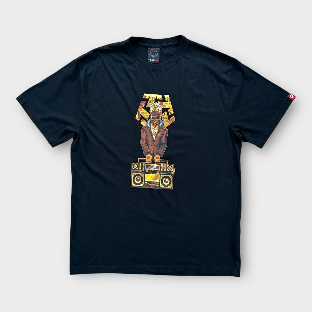 Tricou grafic Y2K hip-hop Tribal - XL