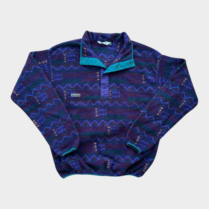 Lână vintage Columbia cu model funky - XL