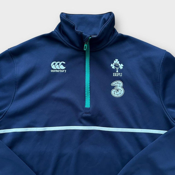 Jumper Irlanda rugby cu fermoar sfert în- XL