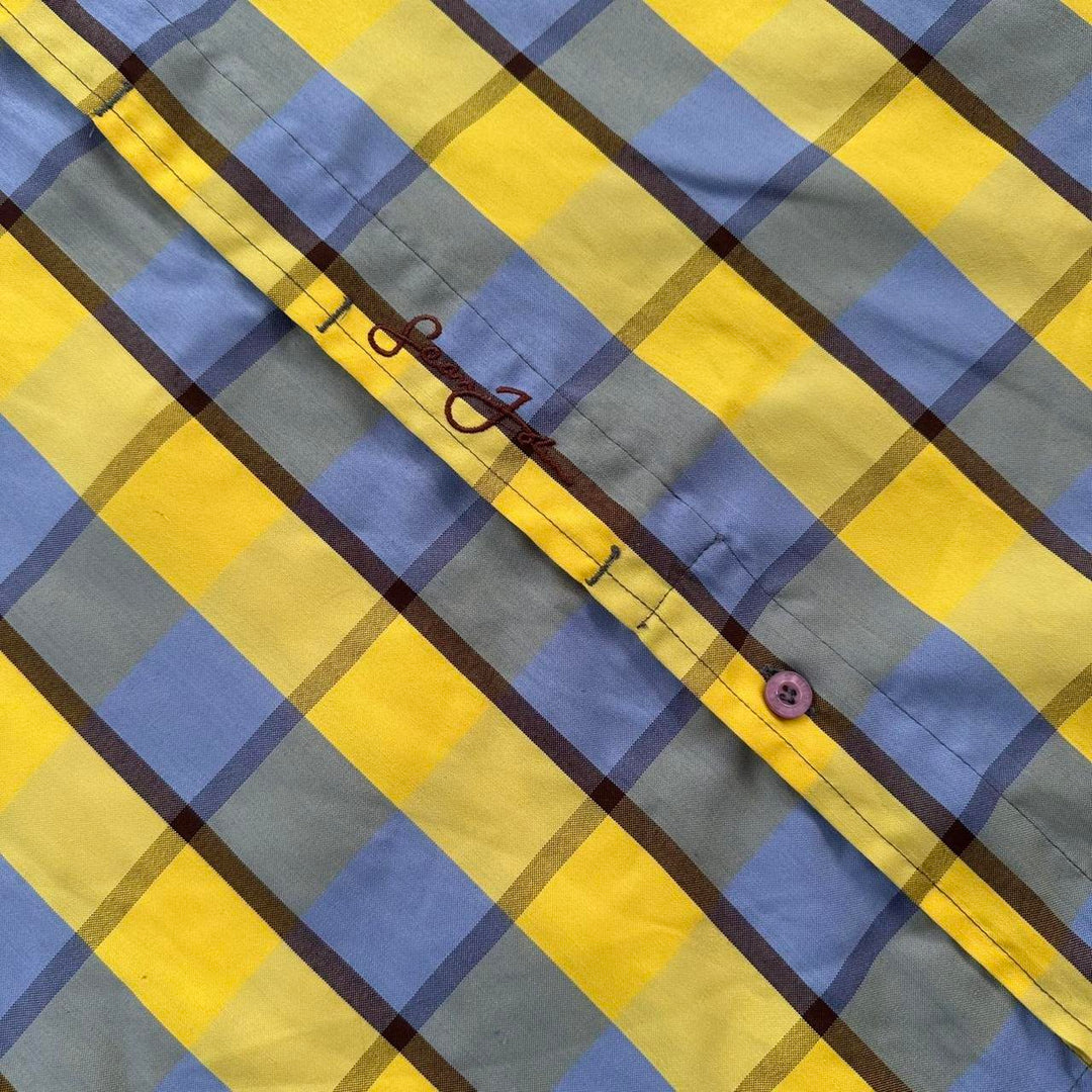 Cămașă vintage Sean John cu mânecă scurtă - mare (se potrivește ca un XL largi)