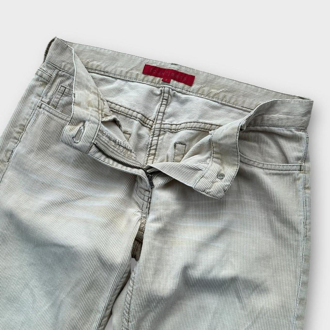 Pantaloni evazați din catifea FCUK - mărimea 8