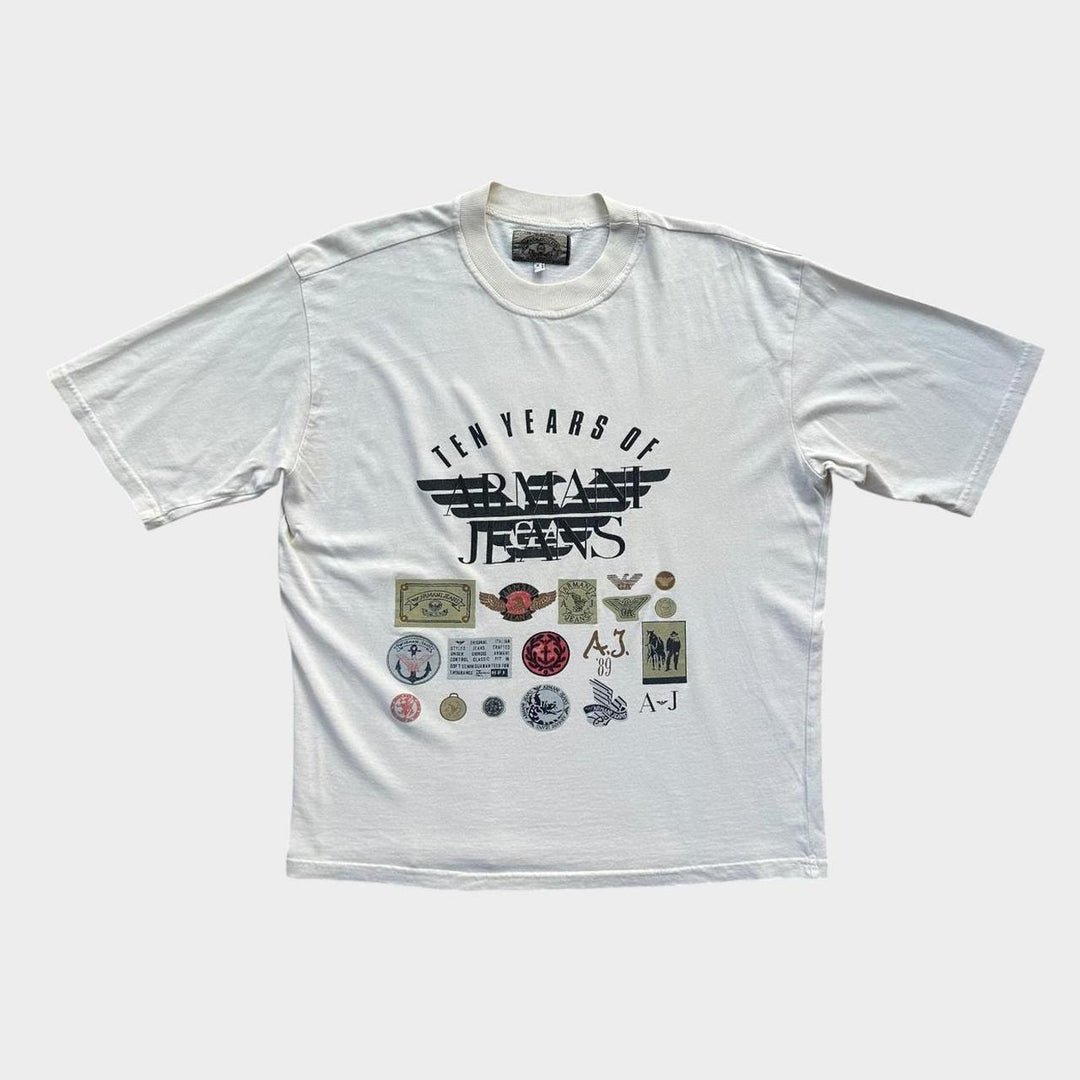 Tricou grafic Armani jeans vintage - mediu