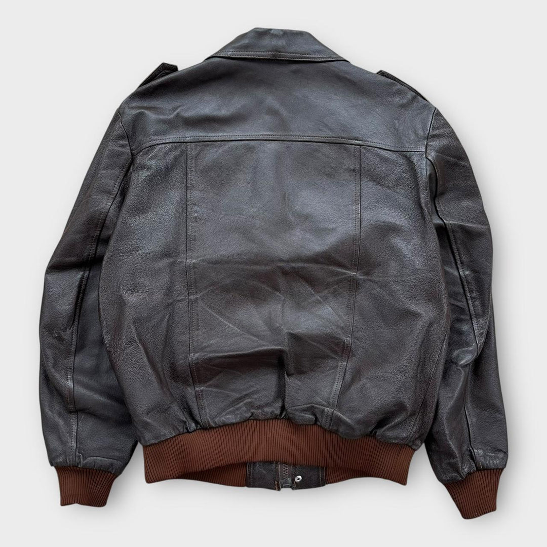 Geaca de zbor din piele vintage - mare